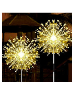 Luces de Fuegos Artificiales Solares JJGoo 135 LEDs 2 Modos