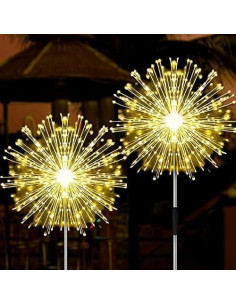 Luces de Fuegos Artificiales Solares JJGoo 135 LEDs 2 Modos 2