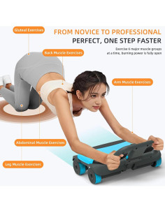 Rueda Abdominal FIAMEARMOR 4 Ruedas Soporte Codos 2.9kg 2