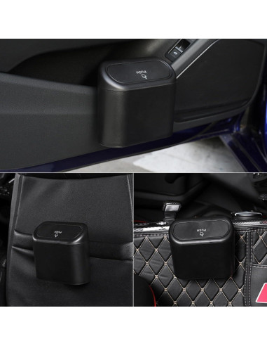 Mini Basurero de Coche Qiyue con Tapa - 2 Paquetes 15.7cm