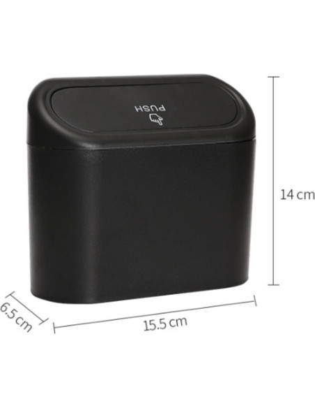 Mini Basurero de Coche Qiyue con Tapa - 2 Paquetes 15.7cm