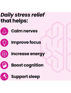 Cápsulas NeuroQ Calm Focus - Suplemento Antiestrés 60 Unidades 2