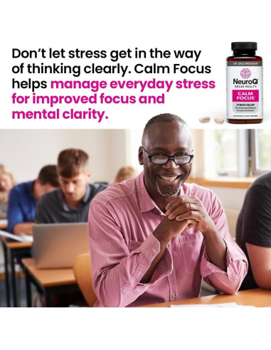 Cápsulas NeuroQ Calm Focus - Suplemento Antiestrés 60 Unidades