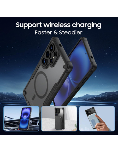 Funda protectora Samsung Galaxy S25 Ultra 5G negra Magsafe Funda protectora Samsung Galaxy S25 Ultra 5G negra Magsafe