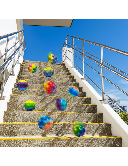 Pelotas Rebotadoras ZHEBAG Coloridas 12 Unidades 5.08cm