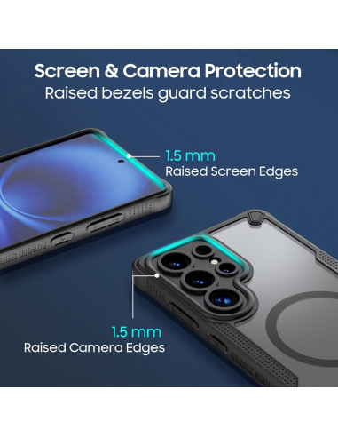 Funda protectora Samsung Galaxy S25 Ultra 5G negra Magsafe