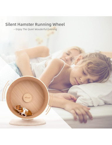 Rueda de Ejercicio de Madera Niteangel Mediana para Hámster
