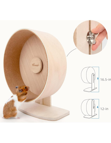 Rueda de Ejercicio de Madera Niteangel Mediana para Hámster