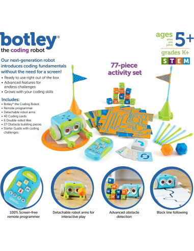 Robot de Codificación Botley Learning Resources - 77 Piezas