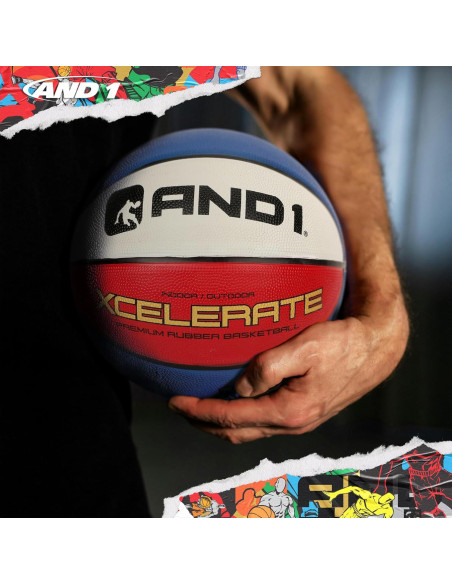 Balón de baloncesto AND1 Xcelerate 74.93 cm con bomba