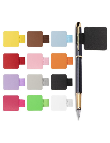 Soporte autoadhesivo para bolígrafos iSKeotol, 12 colores