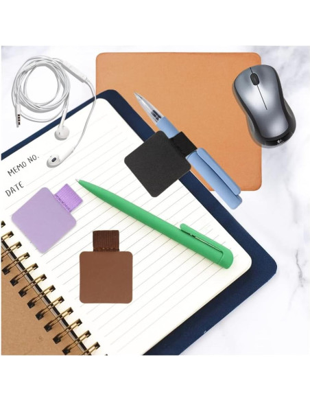 Soporte autoadhesivo para bolígrafos iSKeotol, 12 colores