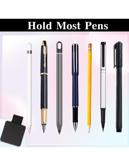 Soporte autoadhesivo para bolígrafos iSKeotol, 12 colores