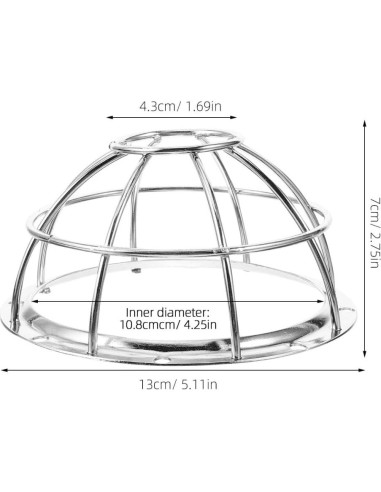 Cubierta Protectora de Metal para Detector de Humo Hemobllo 4 Pcs
