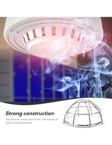 Cubierta Protectora de Metal para Detector de Humo Hemobllo 4 Pcs