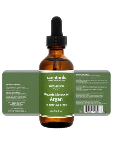 Aceite de Belleza de Argán Scentuals 60 ml - Hidratación Piel, Cabello y Uñas
