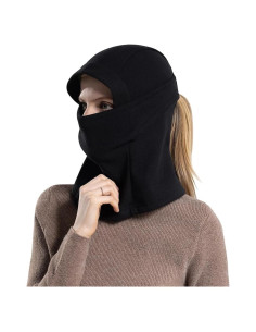 Pasamontañas Balaclava Térmica para Mujeres - Invierno Negro