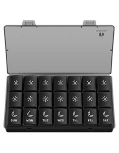 Organizador Semanal de Pastillas BUG HULL 3 Veces al Día 7 Días