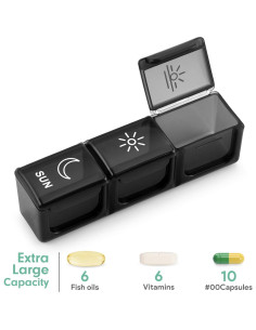 Organizador Semanal de Pastillas BUG HULL 3 Veces al Día 7 Días 2