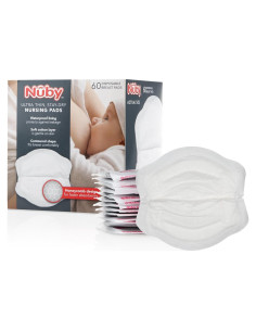 Almohadillas de Lactancia Desechables Nuby Stay-Dry 60 Piezas