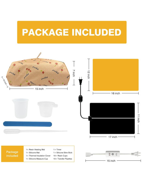 Kit de 26 Piezas de Calefacción para Resina Epóxica Akisey