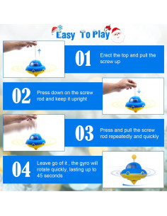 Trompo Iluminado DPTOYZ 13.7x15 cm Juguete Educativo 2