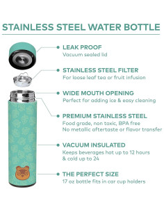 Botella de Agua Acero Inoxidable Controller Gear 500 ML Teal 2