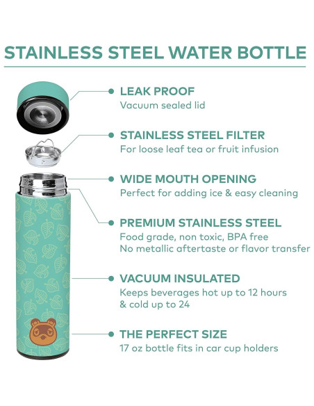 Botella de Agua Acero Inoxidable Controller Gear 500 ML Teal