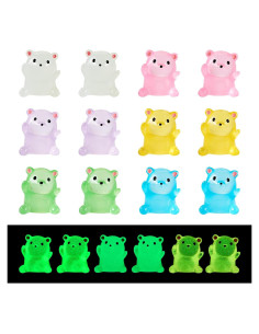 Figuritas de Osos Luminiscentes Beadthoven 24 Pcs Resina