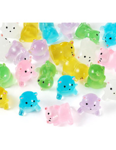 Figuritas de Osos Luminiscentes Beadthoven 24 Pcs Resina 2