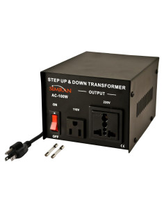 Convertidor de Voltaje Simran AC-100 100W 110V/220V Negro