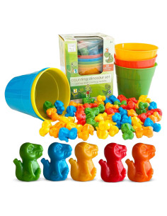 Conjunto de Actividades de Clasificación y Conteo Dinosaurios Hapinest - Juegos Educativos para Niños 4+