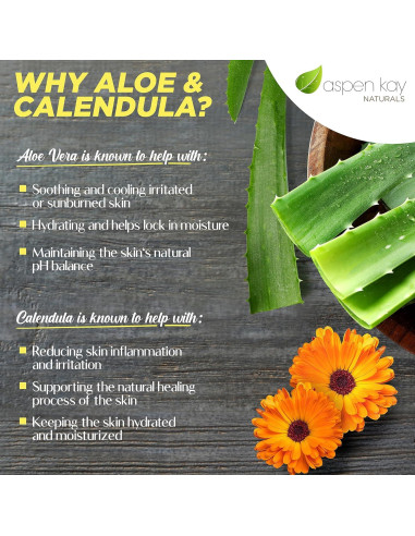 Barras de Jabón Aspen Kay Naturals Aloe Vera y Caléndula 127g