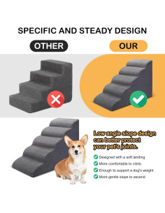 Escaleras para Perros CiWiVOKi 5 Niveles Antideslizantes 61 cm 2