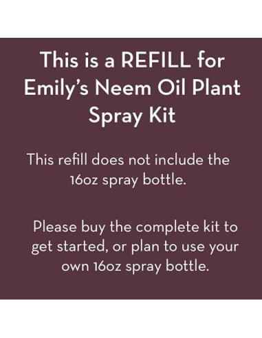Kit de Recarga Spray Aceite de Neem Emily's Naturals 48oz
