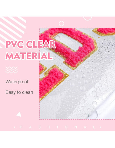 Hillban Estuche de Viaje Preppy 2 Pcs Nylon PVC Adorable