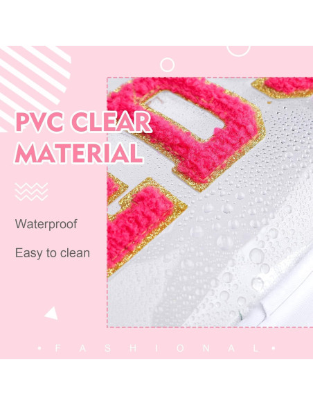 Hillban Estuche de Viaje Preppy 2 Pcs Nylon PVC Adorable