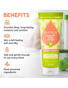 Loción Orgánica Puracy para Bebés 236.6 ml - Piel Sensible 2