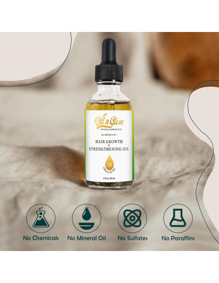 Suero de Crecimiento Capilar Natural OilnGlow 60 ml 8 en 1 Suero de Crecimiento Capilar Natural OilnGlow 60 ml 8 en 1