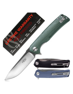 Cuchillo Plegable Firebird Ganzo FH91-GB Acero D2 Mango G10 Verde