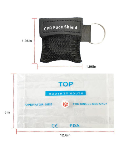 KONGDY 10pcs Máscara de CPR con Válvula Unidireccional