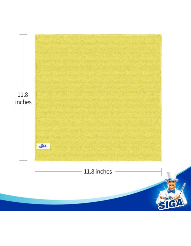 Paño de Microfibra MR.SIGA 50 Unidades 30x30 cm Multiusos