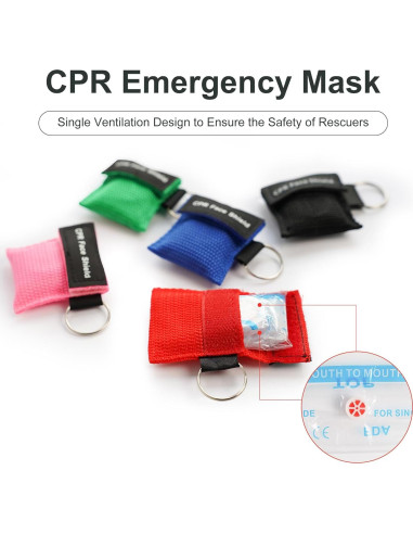 KONGDY 10pcs Máscara de CPR con Válvula Unidireccional