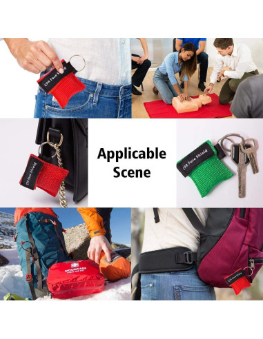 KONGDY 10pcs Máscara de CPR con Válvula Unidireccional