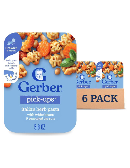 Comida para Bebés Gerber Pick-Ups 163g, Pasta de Hierbas Italianas
