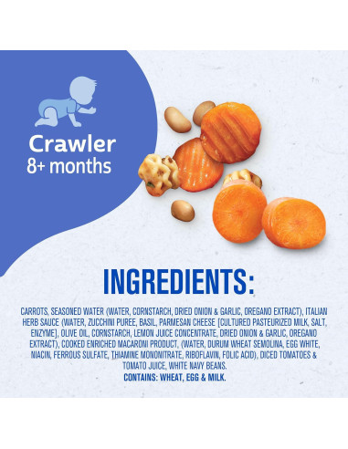 Comida para Bebés Gerber Pick-Ups 163g, Pasta de Hierbas Italianas