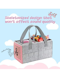 Bolsa de mano fieltro Rosa para set inicial Toniebox 2