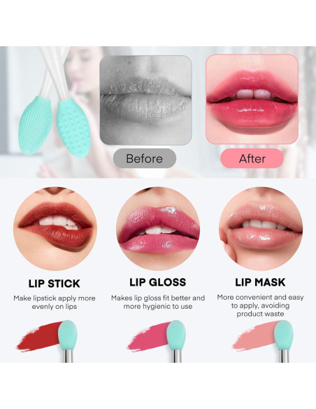 Cepillo Exfoliante de Labios Unaone 3 en 1 - Silicona Suave
