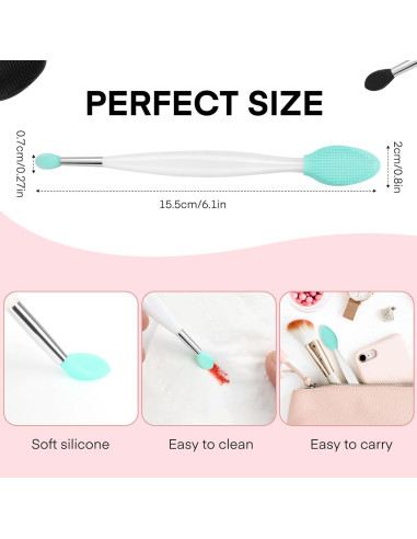 Cepillo Exfoliante de Labios Unaone 3 en 1 - Silicona Suave