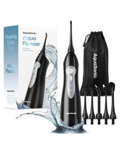 Irrigador de Agua AquaSonic PDCAF Inalámbrico Recargable 5 Puntas
